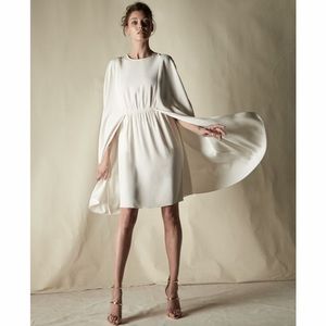 Co Crepe Cape Dress